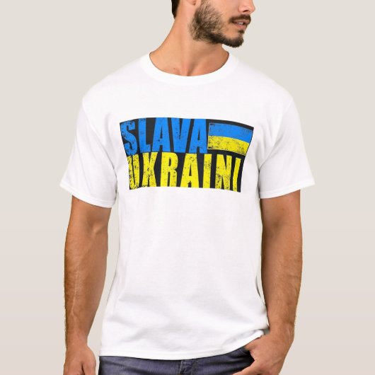 Slava Ukraine T - Shirt (Vorderseite)