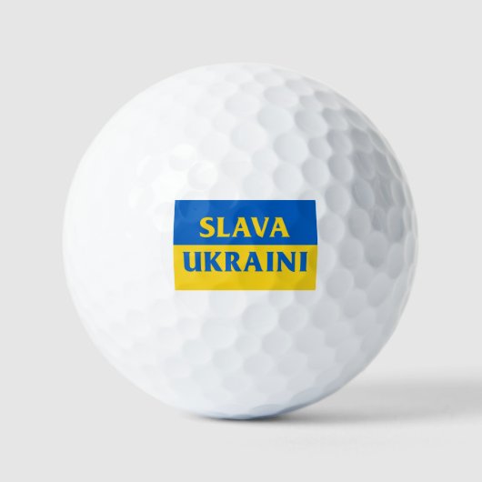 Slava Ukraini а в У С к л а р аї Golfball (Vorderseite)