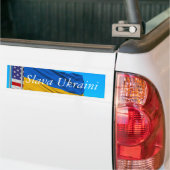 Slava Ukraini CLASSIC ROUND STICKER Autoaufkleber (Auf Lkw)