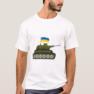 Slava Ukraini Ehre der Ukraine Armee Panzer Mit Uk T-Shirt