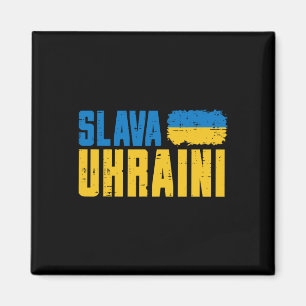 Slava Ukraini Ehre der Ukraine-Flagge Ukrainische Magnet
