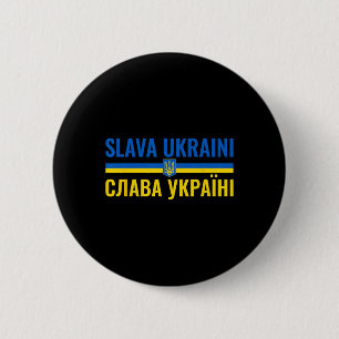 Slava Ukraini Ehre der Ukraine Steht mit Ukr Stro Button