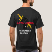 SLAVA UKRAINI ERINNERN AN BUCHA T - Shirt (Rückseite)