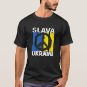Slava Ukraini Frieden in der Ukraine T-Shirt (Vorderseite)