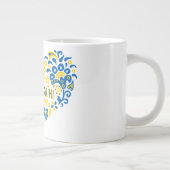 Slava Ukraini Gloria an die Ukraine Großherz Jumbo-Tasse (Rechts)