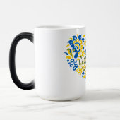 Slava Ukraini Gloria an die Ukraine Großherz Verwandlungstasse (Links)