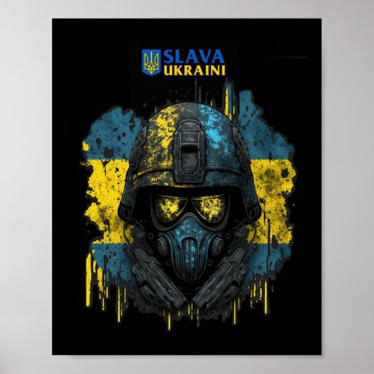 Slava Ukraini -glory To Ukraine  Poster (Vorne)