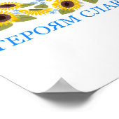 Slava Ukraini - Ruhm an die Ukraine Poster (Ecke)