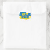 Slava Ukraini, Ruhm an die Ukraine Runder Aufkleber (Tasche)