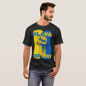 Slava Ukraini - Ruhm an die Ukraine T-Shirt (Vorne ganz)