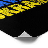 Slava Ukraini Ruhm der Ukraine Poster (Ecke)