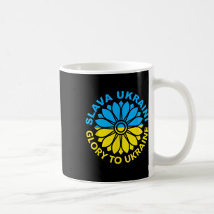 Slava Ukraini! Ruhm der Ukraine! Sonnenblume Ukrai Kaffeetasse