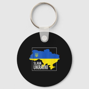 Slava Ukraini Ruhm der Ukraine T-Shirt Ich stehe m Schlüsselanhänger