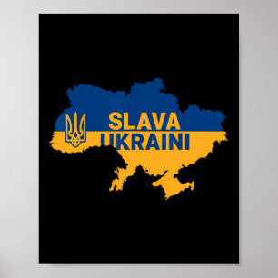 Slava Ukraini Ruhm der Ukraine T-Shirt Unterstütze Poster