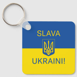 Slava Ukraini Ruhm Ukraine Krieg Friedenssymbol Pa Schlüsselanhänger