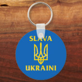 Slava Ukraini slava ukrayini Flagge Ukraine Schlüsselanhänger (Vorderseite)