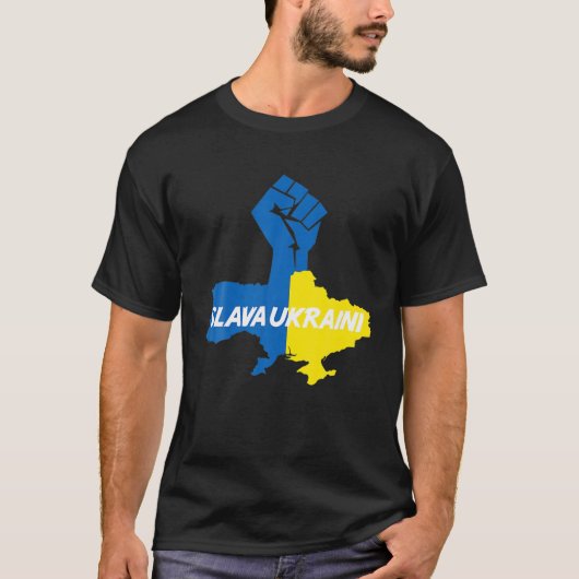 Slava Ukraini Solidarity T-Shirt (Vorderseite)