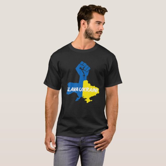 Slava Ukraini Solidarity T-Shirt (Vorne ganz)