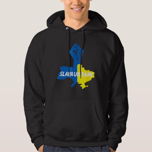 Slava Ukraini Solidarność Hoodie (Vorderseite)