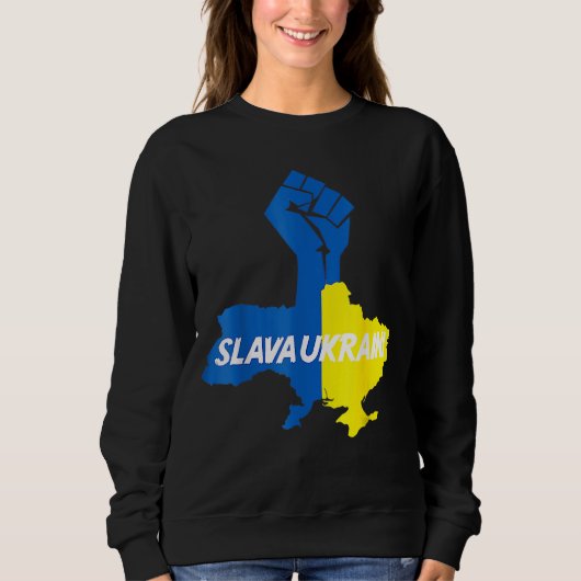 Slava Ukraini Solidarność Sweatshirt (Vorderseite)