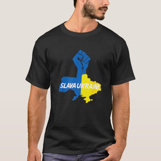 Slava Ukraini Solidarność T-Shirt (Vorderseite)