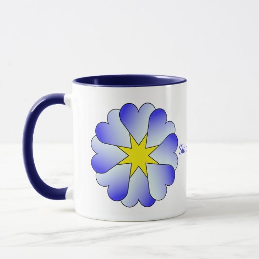 Slava Ukraini Sonnenblume Tasse (Links)