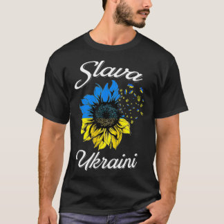 Slava Ukraini Sonnenblume Ukrainische Flagge Ich b T-Shirt