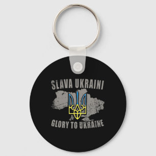 Slava Ukraini Ukraine T-Shirt Ruhm für die Ukraine Schlüsselanhänger