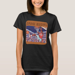 Slave Dunk Basketballspiel beginnt T - Shirt