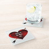 Slave to No Man Glass Untersetzer (Schrägansicht)