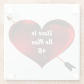 Slave to No Man Glass Untersetzer (Rückseite)