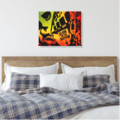 Slave to Rhythm Wrapped Canvas Leinwanddruck (Insitu (Schlafzimmer))