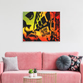 Slave to Rhythm Wrapped Canvas Leinwanddruck (Insitu (Wohnzimmer))