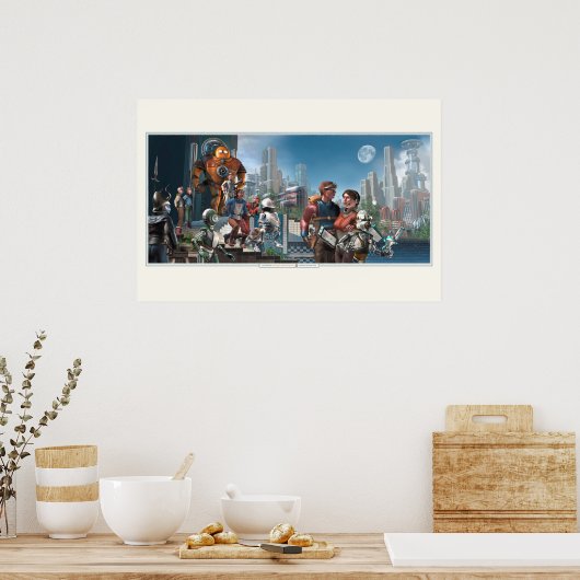 Slaves of the Switchboard of Doom (30x20") Poster (Küche)