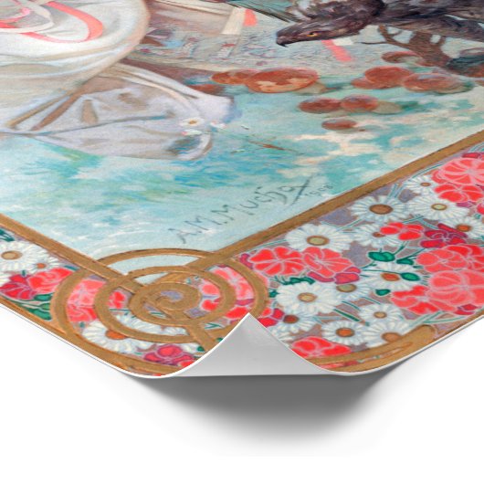 Slavia, Mucha Poster (Ecke)