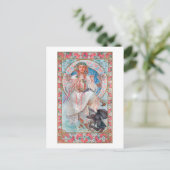 Slavia, Mucha Postkarte (Stehend Vorderseite)