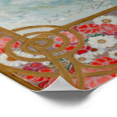 Slavia von Alphonse Mucha Poster (Ecke)