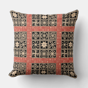 Slavic Amulet Signs Throw Pillow II Kissen