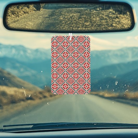 Slavic Ethnic Embroidery, Balkan Traditional Autolufterfrischer