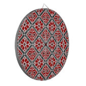 Slavic Ethnic Embroidery, Balkan Traditional Dartscheibe (Vorderseite Links)
