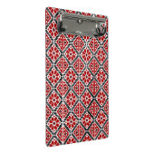 Slavic Ethnic Embroidery, Balkan Traditional Mini Klemmbrett (Schrägansicht)