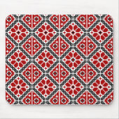 Slavic Ethnic Embroidery, Balkan Traditional Mousepad (Vorne)