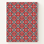 Slavic Ethnic Embroidery, Balkan Traditional Notizblock (Rückseite)