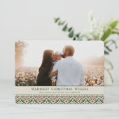 Slavic Folk Art Pattern | Weihnachtskarte für das Einladung (Stehend Vorderseite)