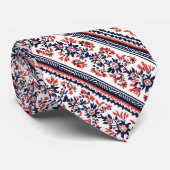 Slavic Folklore Pattern Krawatte (Gerollt)