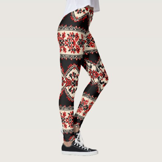 Slavic Folklore Pattern Leggings (Rechts)