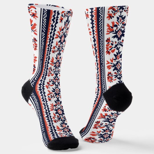 Slavic Folklore Pattern Socken (Gewinkelt)