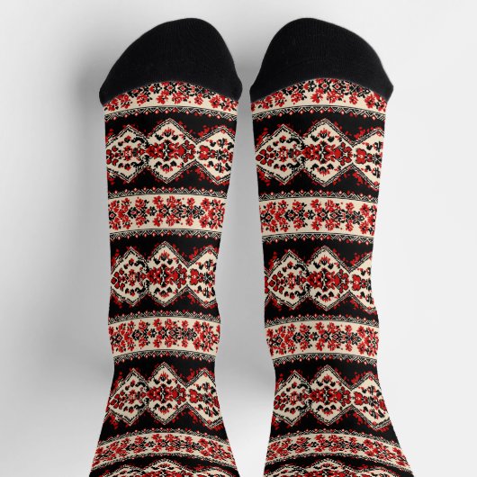 Slavic Folklore Pattern Socken (Oben)