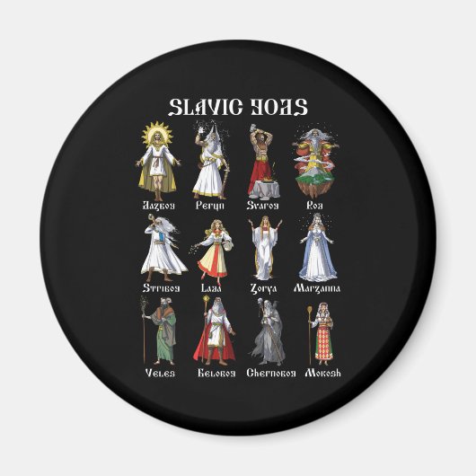 Slavic Mythology Gods Magnet (Vorne)