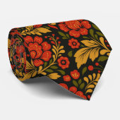 Slavic national decorative floral pattern krawatte (Gerollt)
